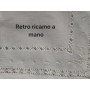 Tovaglia ricamata a mano puro lino ricamo Gigliuccio a mano 6 posti NO TOVAGLIOLI