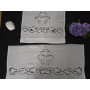Prestigioso Set Asciugamani puro lino Bellora ricamo Intaglio a mano