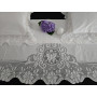 Set lenzuola puro cotone con ricamo Uncinetto con sotto + n2 federe 55x75 cm