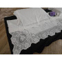 Set lenzuola puro cotone con ricamo Uncinetto con sotto + n2 federe 55x75 cm