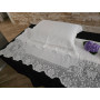 Set lenzuola puro cotone con ricamo Uncinetto con sotto + n2 federe 55x75 cm