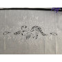 Set asciugamani ricamati 1+1 Cantù Nodo D'amore a mano puro lino Bellora