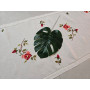 Runner ricamato a mano in puro lino bellora corsia ricamata a mano 45x110 cm