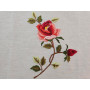 Runner ricamato a mano in puro lino bellora corsia ricamata a mano 45x110 cm