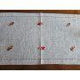 Runner natalizio ricamato a mano in canapa di lino 40 x 180 cm corsia natale