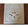 Runner natalizio ricamato a mano in canapa di lino 26 x 111 cm corsia natale