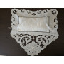 Cuscino Portafedi ricamato a mano su puro lino / Contattaci per la tua personalizzazione tel 3349086829