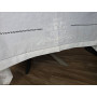 Tovaglia ricamata a mano in misto lino 12 posti gran misura 180x355 cm