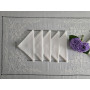 Tovaglia ricamata a mano in misto lino 12 posti gran misura 180x355 cm