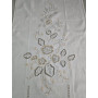 Tenda puro lino con ricamo a mano intaglio 60x147 cm tenda a pannello