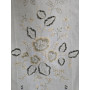 Tenda puro lino con ricamo a mano intaglio 60x147 cm tenda a pannello