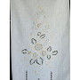Tenda puro lino con ricamo a mano intaglio 60x147 cm tenda a pannello
