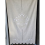 Tenda in canapa di lino con ricamo a mano 80x147 cm tenda a pannello