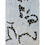 Tenda in canapa di lino con ricamo a mano intaglio 70x150 cm tenda a pannello