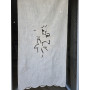 Tenda in canapa di lino con ricamo a mano intaglio 70x150 cm tenda a pannello