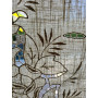 Tenda in canapa di lino con ricamo a mano intaglio 70x150 cm tenda a pannello