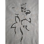 Tenda in canapa di lino con ricamo a mano intaglio 70x150 cm tenda a pannello