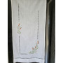 Tenda misto lino con ricamo a mano 59x128 cm tenda a pannello