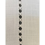 Tenda misto lino con ricamo a mano 59x128 cm tenda a pannello