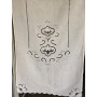 Tenda puro lino con ricamo a mano intaglio 80x145 cm tenda a pannello