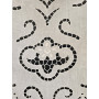 Tenda puro lino con ricamo a mano intaglio 80x145 cm tenda a pannello