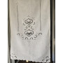 Tenda puro lino con ricamo a mano intaglio 80x145 cm tenda a pannello