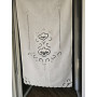Tenda puro lino con ricamo a mano intaglio 80x145 cm tenda a pannello
