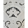 Tenda misto lino con ricamo a mano intaglio 60x150 cm tenda a pannello