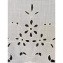 Tenda misto lino con ricamo a mano intaglio 60x150 cm tenda a pannello