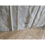 Museale Copriletto in puro lino 100% con ricamo Intaglio e punto pieno a mano