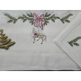 copy of Tovaglia natalizia ricamata in puro lino Bellora 12 posti 175 x 270 cm