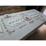 copy of Tovaglia natalizia ricamata in puro lino Bellora 12 posti 175 x 270 cm