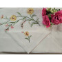copy of Tovaglia ricamata in puro lino 12 posti rifinita a mano
