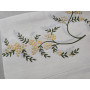 copy of Tovaglia ricamata in puro lino 12 posti rifinita a mano