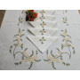 copy of Tovaglia ricamata in puro lino 12 posti rifinita a mano