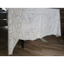 copy of Tovaglia ricamata in puro lino 12 posti rifinita a mano