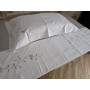 copy of Set lenzuola ricamate a punto pieno e nodino in pregiato cotone percalle
