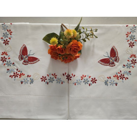 copy of Set completo lenzuola ricamate in puro cotone percalle altissima qualità