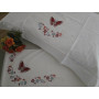 copy of Set completo lenzuola ricamate in puro cotone percalle altissima qualità