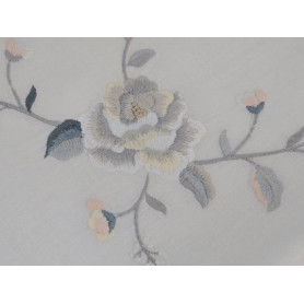 copy of Set completo lenzuola ricamate in puro cotone percalle altissima qualità