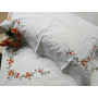 copy of Set completo lenzuola ricamate in puro cotone percalle altissima qualità