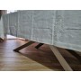 Tovaglia ricamata a mano in misto lino 12 posti 175x270 cm