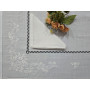 Tovaglia ricamata a mano in misto lino 12 posti 175x270 cm
