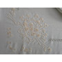Tovaglia ricamata a mano in misto lino 12 posti 170x270 cm