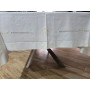Tovaglia ricamata a mano in misto lino 12 posti 170x270 cm