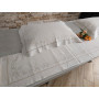 Set lenzuola in puro lino Bellora con ricamo Punto Inglese e punto pieno a mano