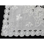 Spettacolare Set 5 centri intaglio puro lino Bellora ricamo a mano