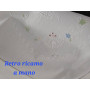 Lenzuola Bellavia puro cotone percalle ricamo Punto Pieno a mano Fondo Avorio