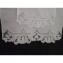 Prestigiosi Asciugamani ricamati a mano 1+1 puro lino Bellora ricamo Intaglio