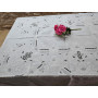 copy of Tovaglia 12 posti puro lino ricamata a mano ricamo intaglio 170x 265cm